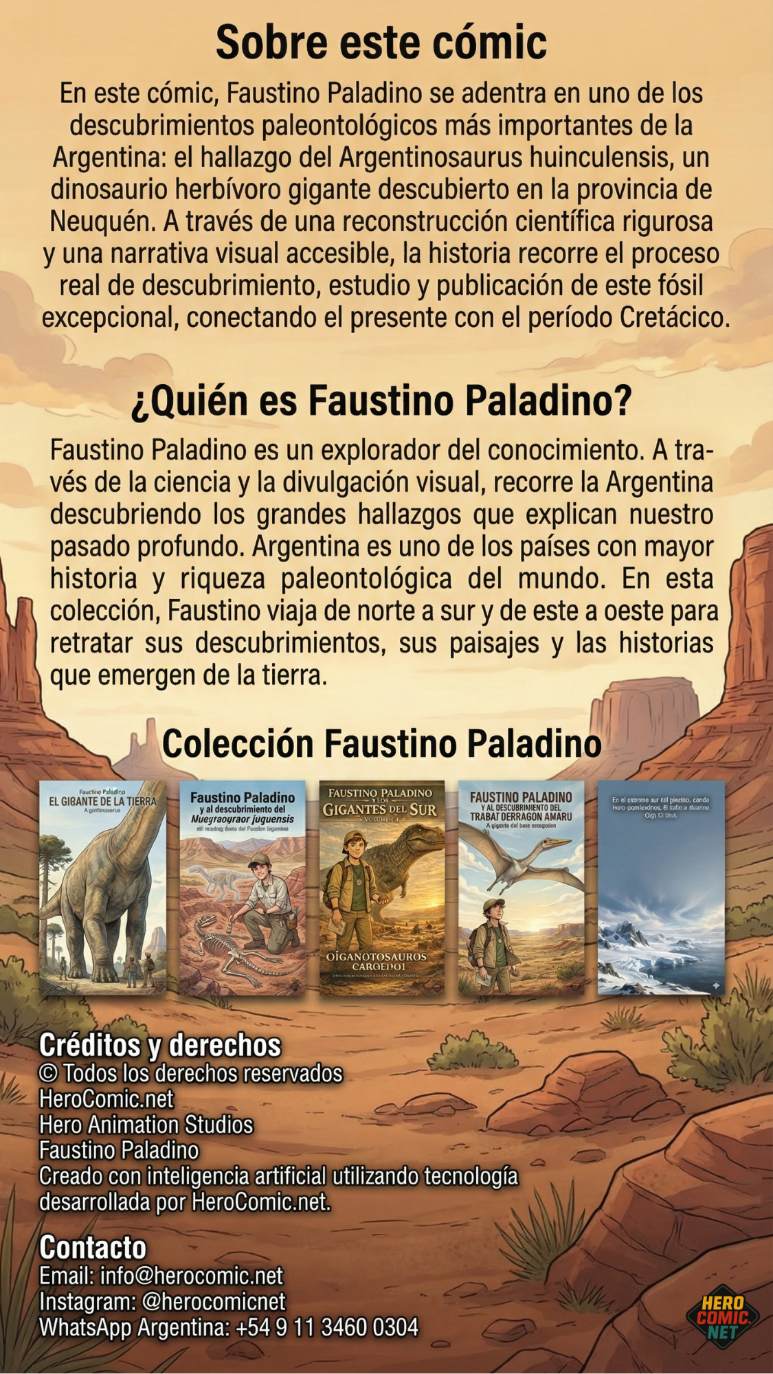 Sobre este cómic - Colección Faustino Paladino