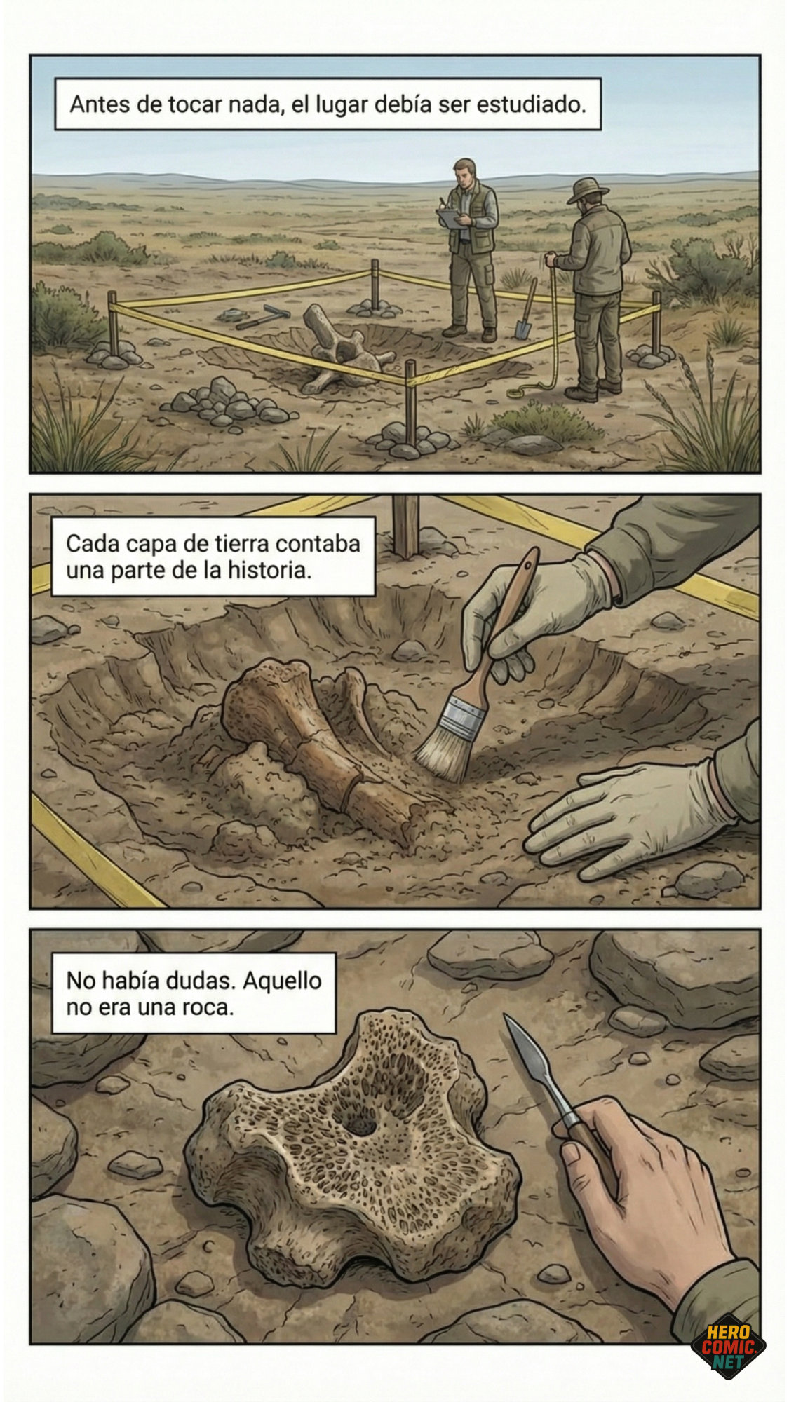 La excavación - Cada capa cuenta una historia
